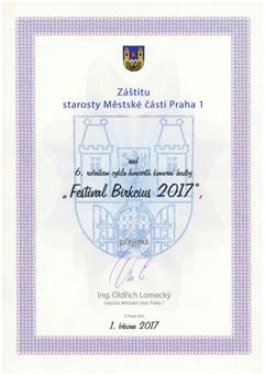 http://www.Praha1.cz - Zštita starosty Městsk čsti Praha 1 Oldřicha Lomeckho nad "Festivalem Brikcius 2017" - 6. ročnkem cyklu koncertů komorn hudby v Praze