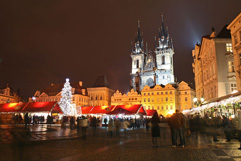 The Stone Bell House - Old Town Square in Prague - Christmas